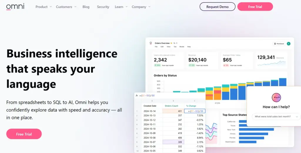 Omni Analytics Homepage